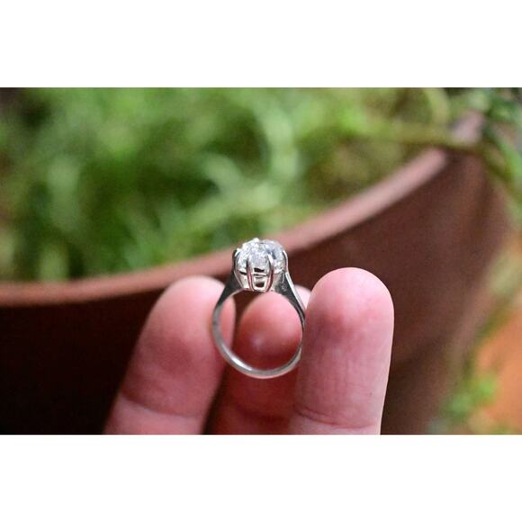 alternative raw diamond engagement rings, raw crystal size 4 5 6 7 8 8 9 10 11 - Picture 3 of 4